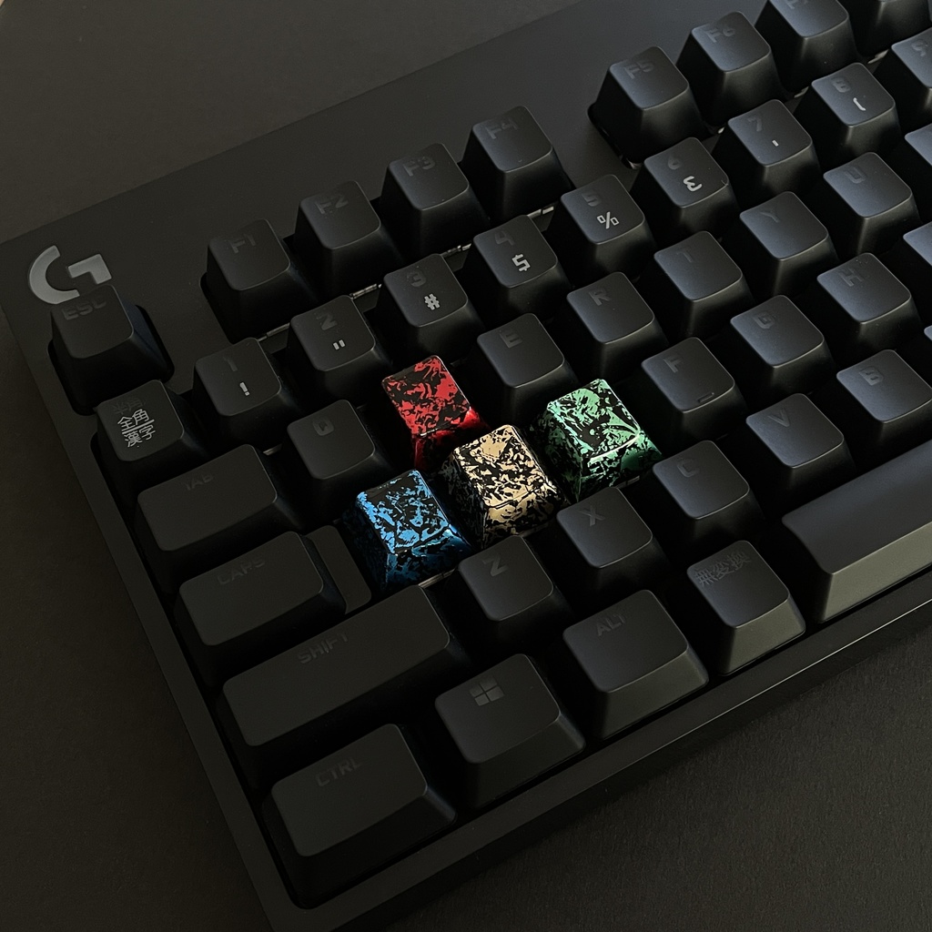 【キーキャップ】Metallic Keycap(WASD, Arrowキーセット)