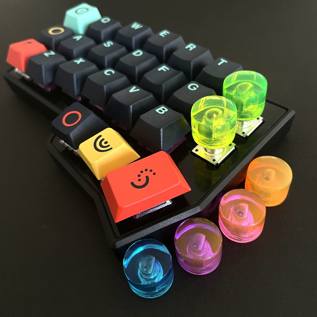 『一部訳あり』Rotary Encoder Knob【Neon】(21㎜)