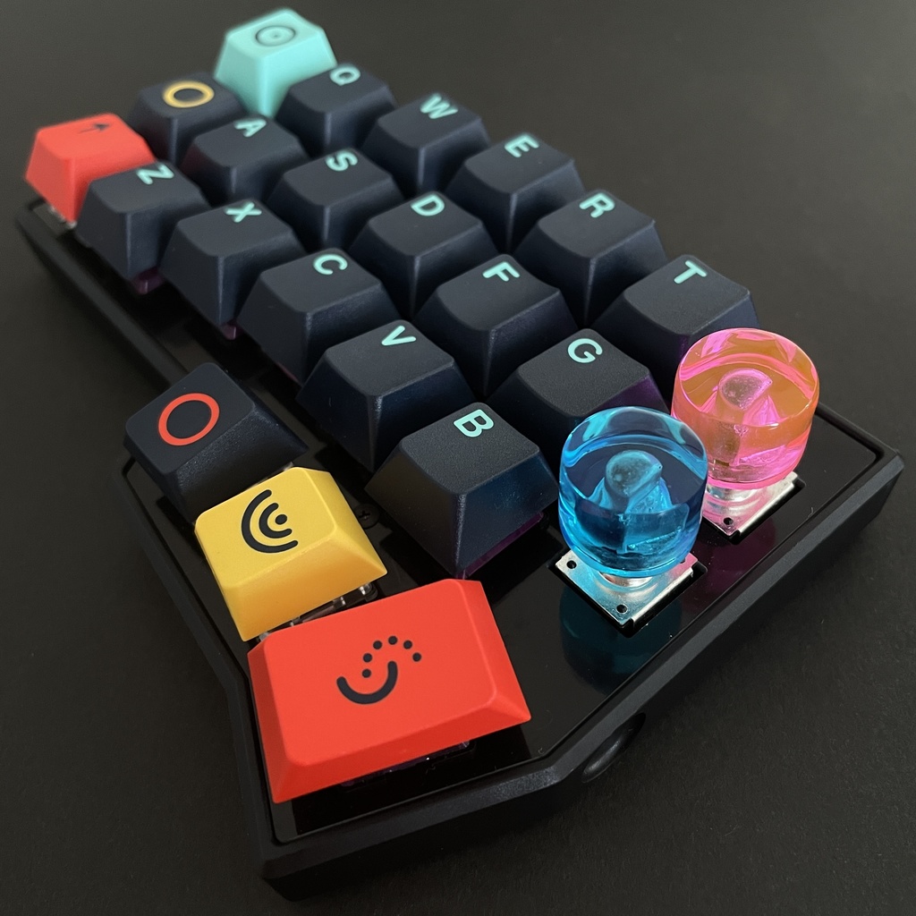 『一部訳あり』Rotary Encoder Knob【Neon】(21㎜)