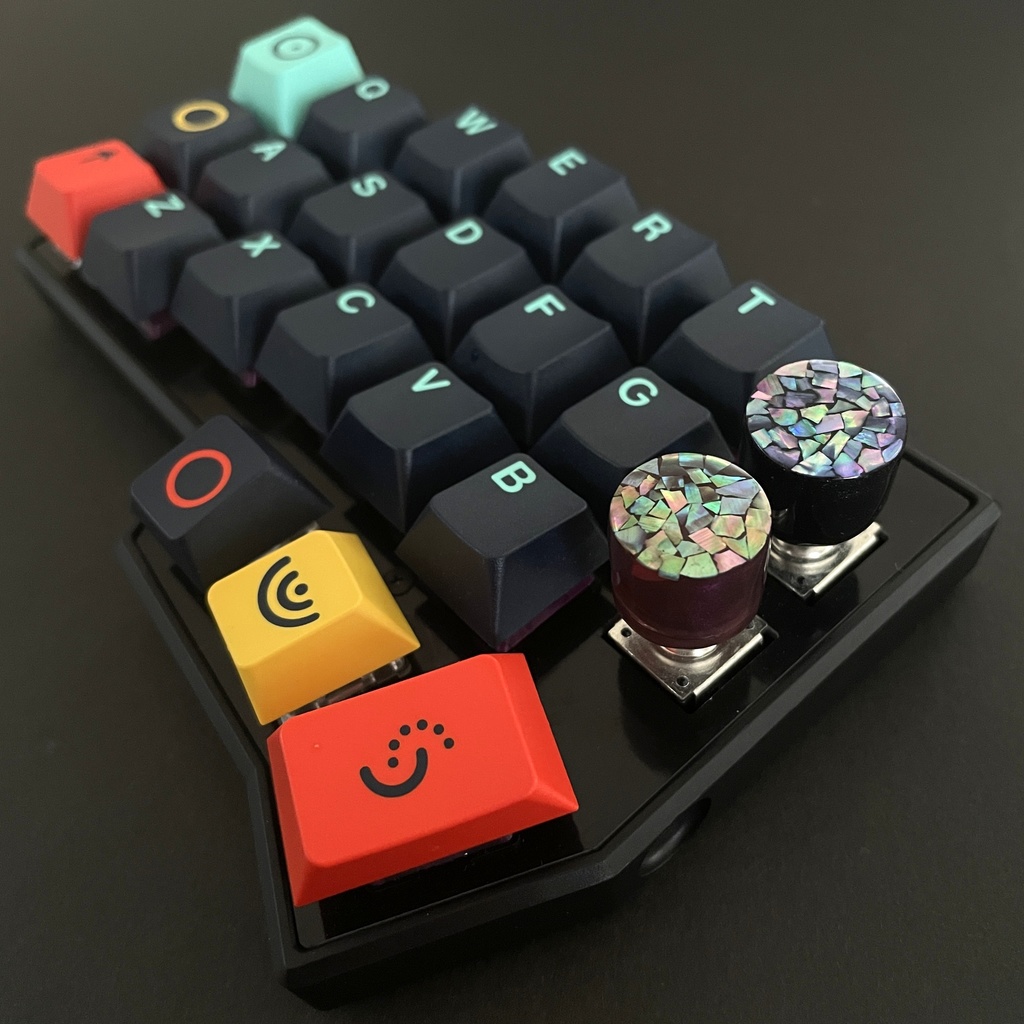 螺鈿ロータリーエンコーダノブ【和彩】(16, 21mm)