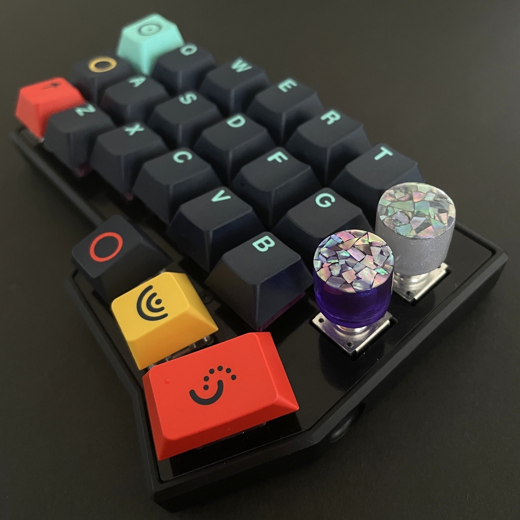 螺鈿ロータリーエンコーダノブ【和彩】(16, 21mm)