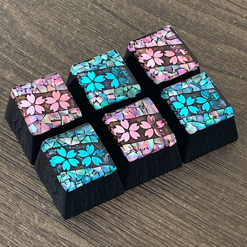 【キーキャップ】螺鈿《桜》