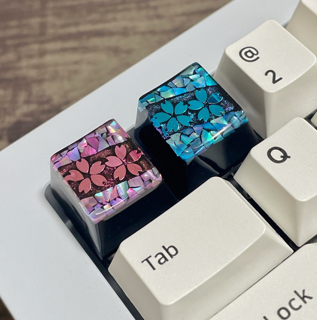 【キーキャップ】螺鈿《桜》