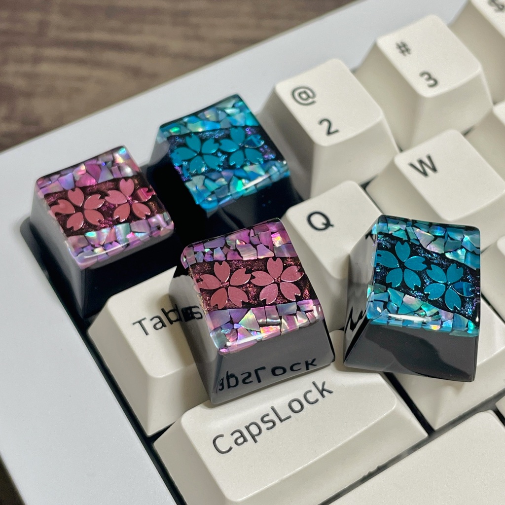 【キーキャップ】螺鈿《桜》