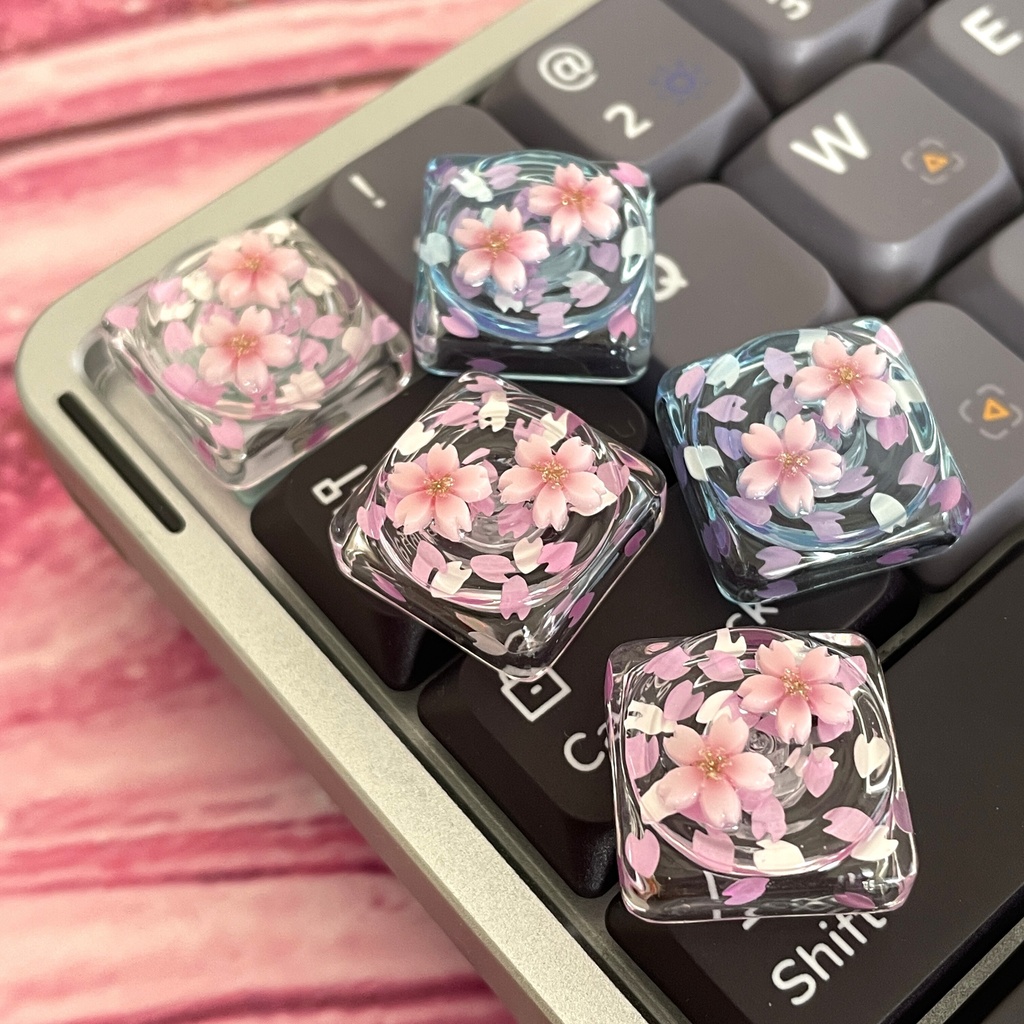 【キーキャップ】零れ桜 for Low Profile（Choc V2互換）