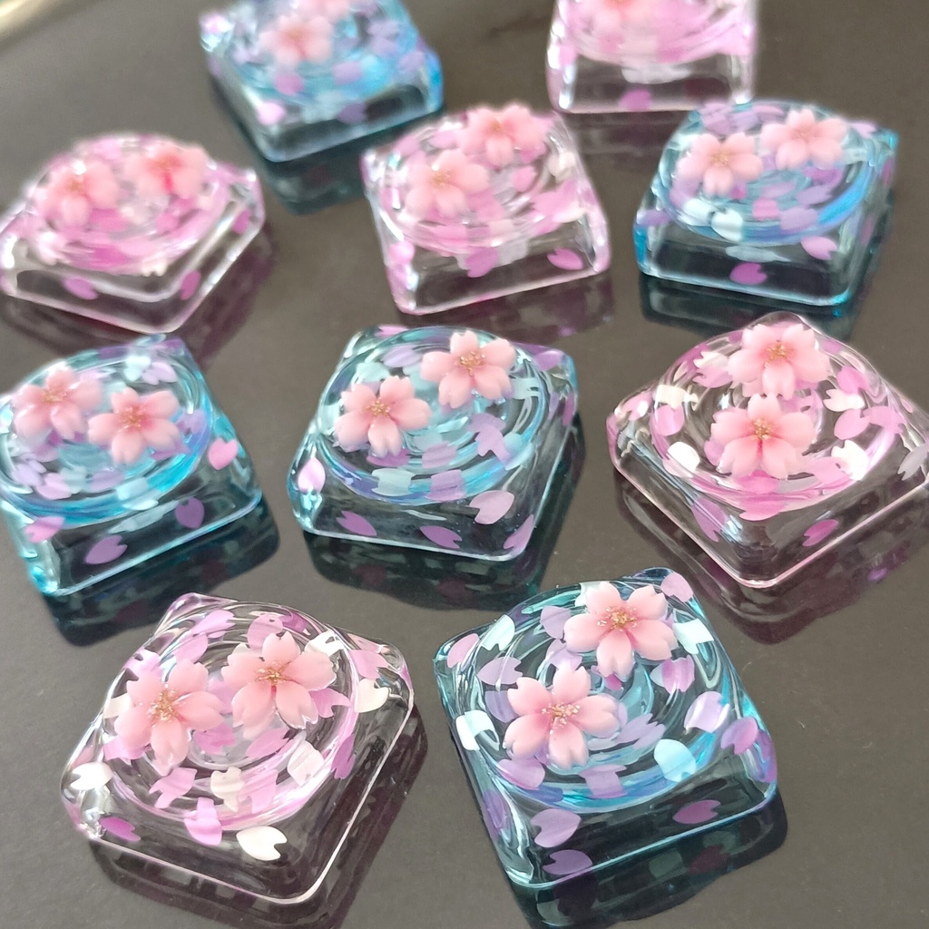 【キーキャップ】零れ桜 for Low Profile(Choc V2互換)