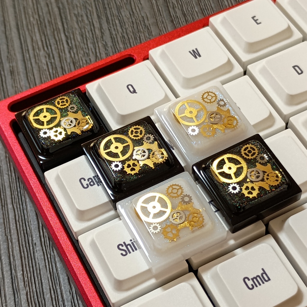 【キーキャップ】Steampunk for Low Profile(Choc V2互換)