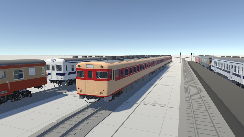 【VRChatワールド用ギミック】キハ20系列気動車 動力化キット