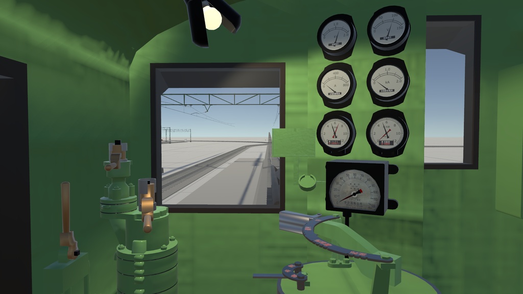 【VRChat想定3Dモデル】EF13電気機関車【VRChatワールド用ギミック】