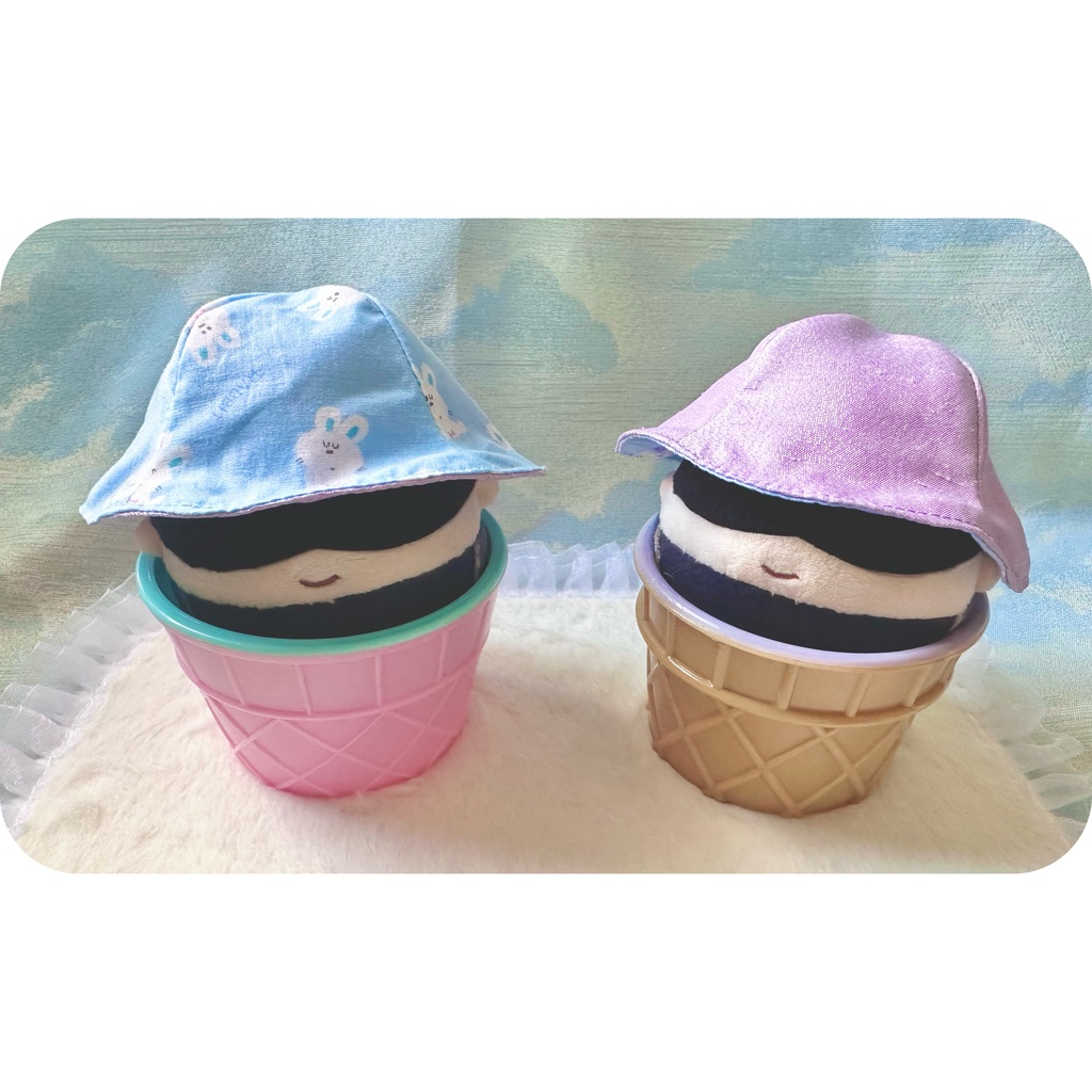 おウサ帽子(リバーシブル)