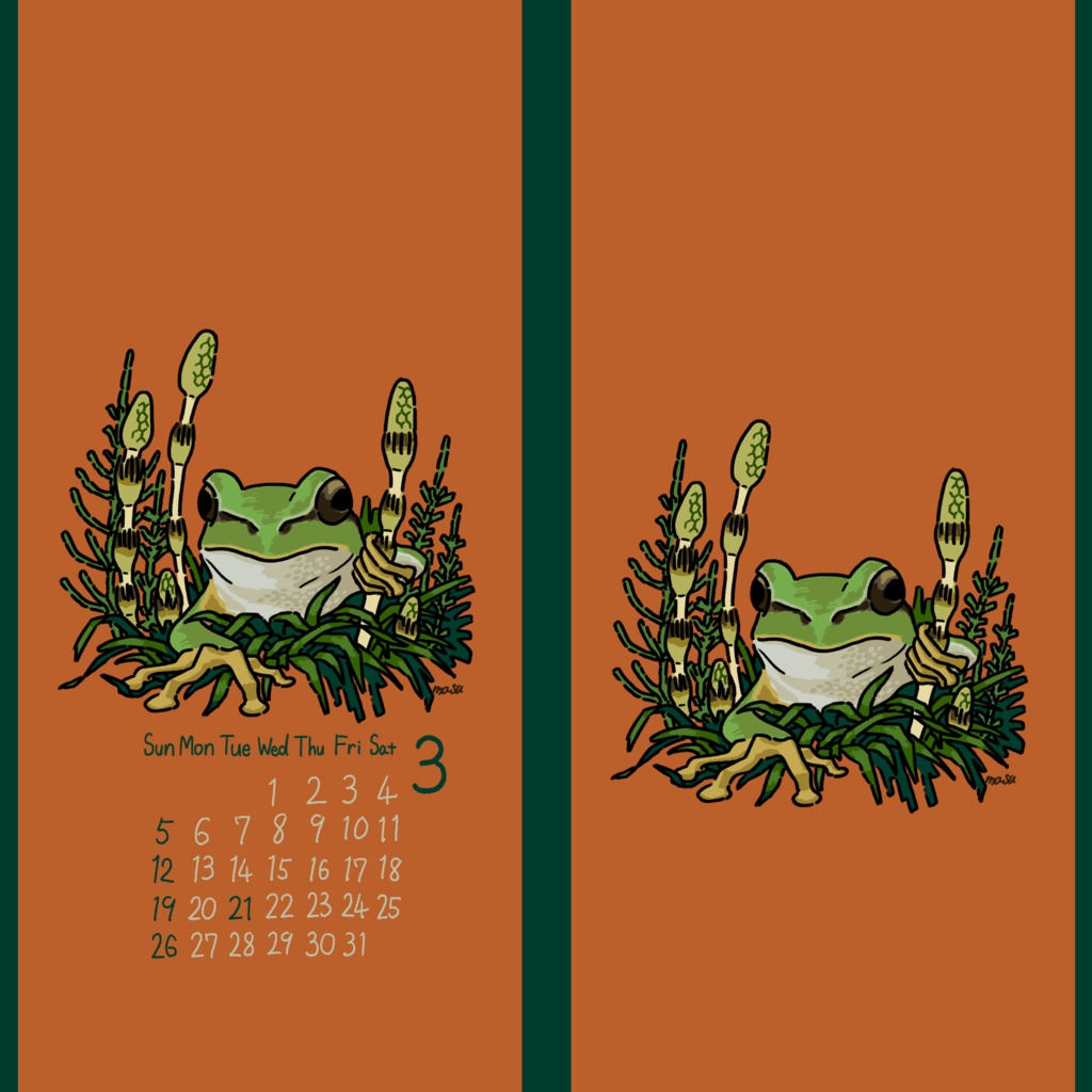 2023年3月カレンダー