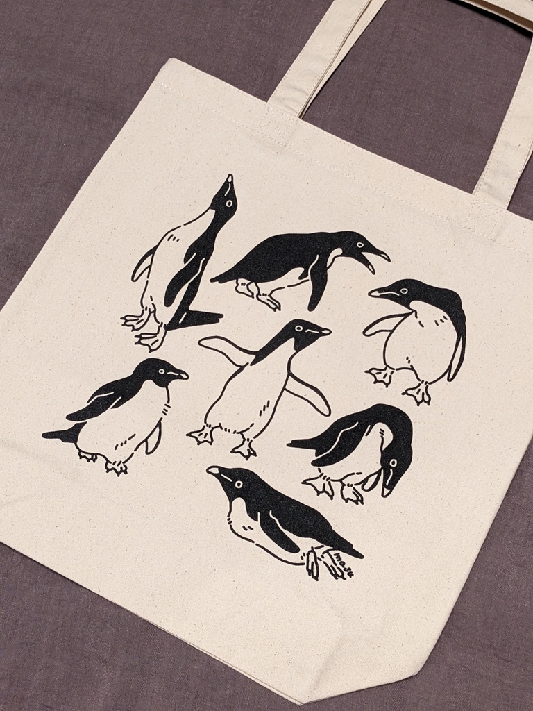 アデリーペンギンのトートバッグ