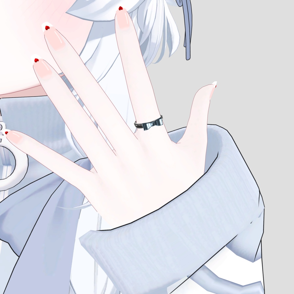 【無料/Free】Ribbon Ring【VRC想定】