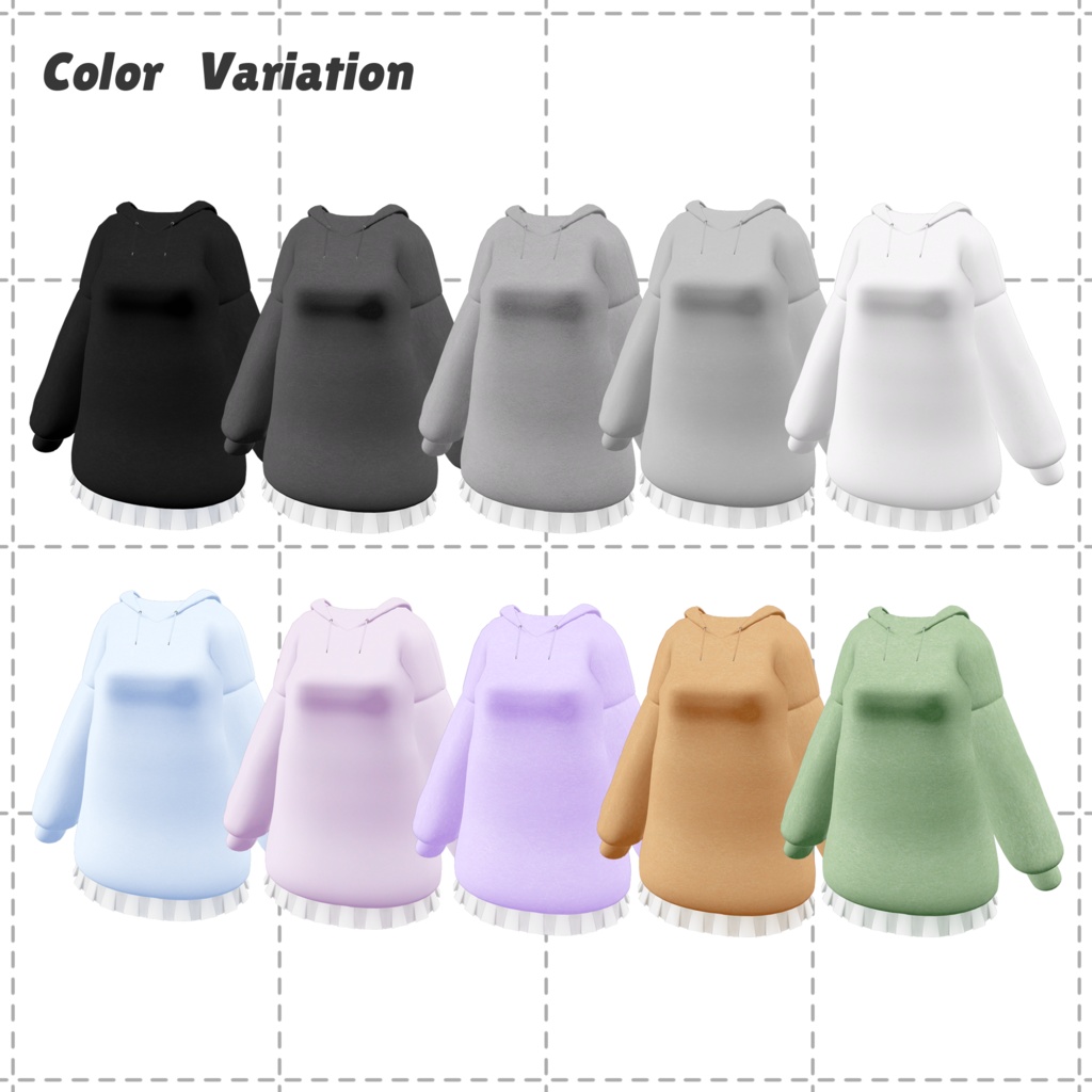 Frill Hoodie【6アバター対応】