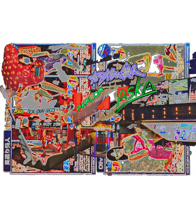 夜の街ステッカー