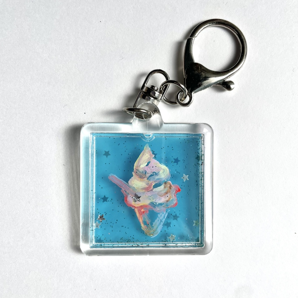 原画キーホルダー/しかく