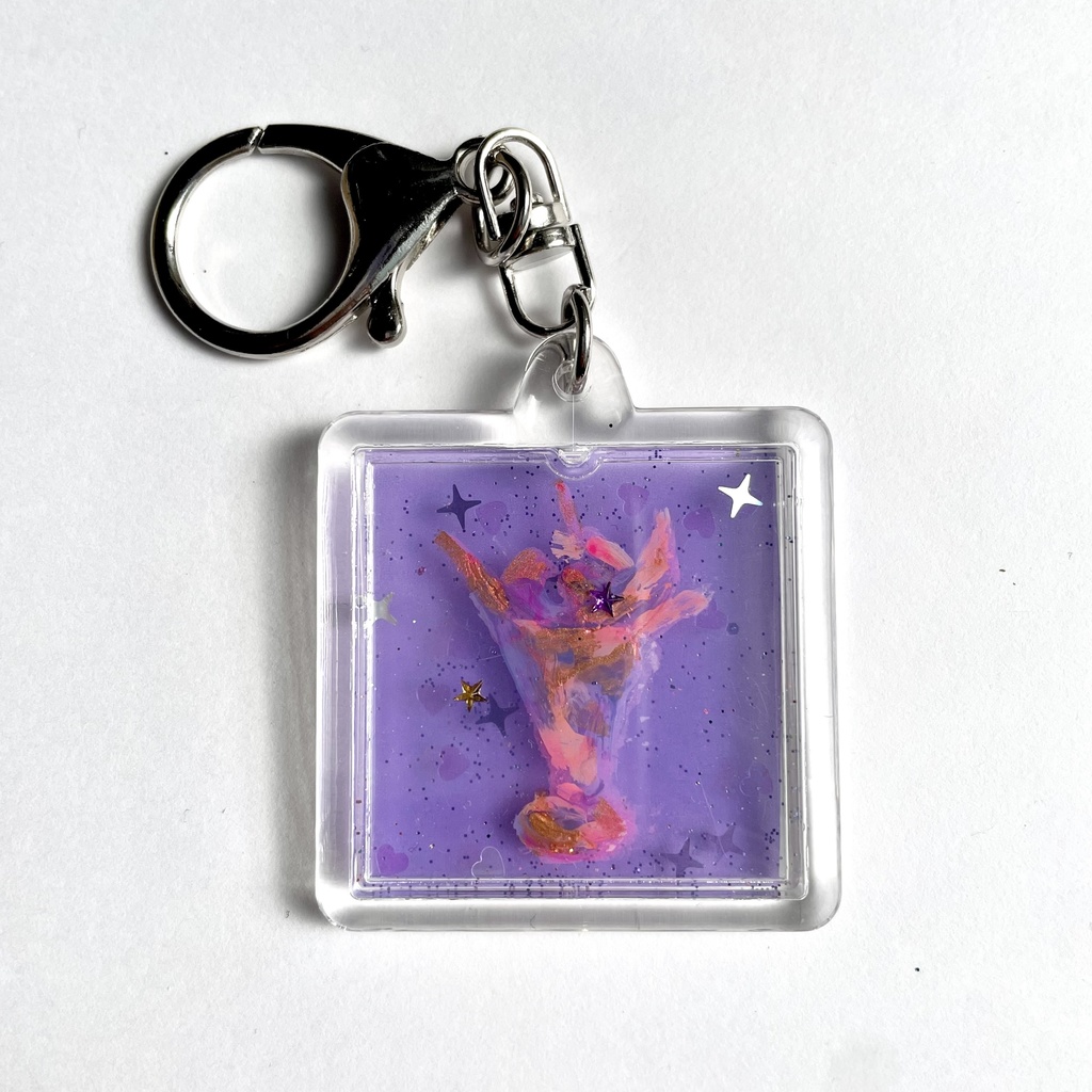 原画キーホルダー/しかく