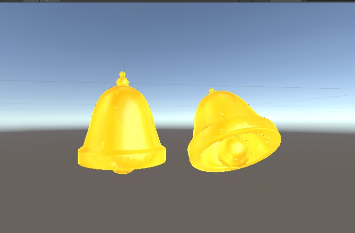 【無料】クリスマスベル+イヤリング(PB対応)【VRChat想定】