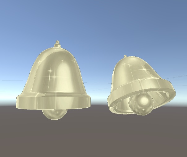 【無料】クリスマスベル+イヤリング(PB対応)【VRChat想定】