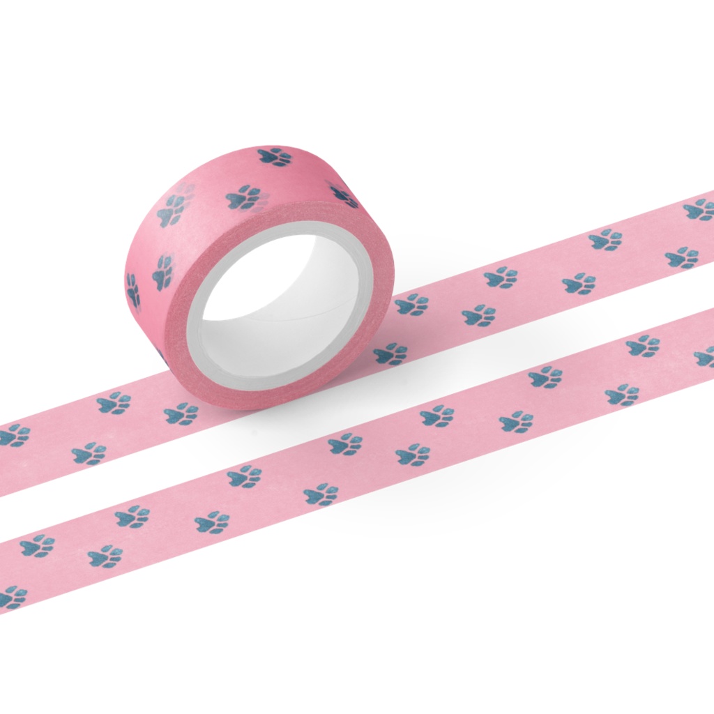 【受注生産】にくきゅうマステ（ピンク）