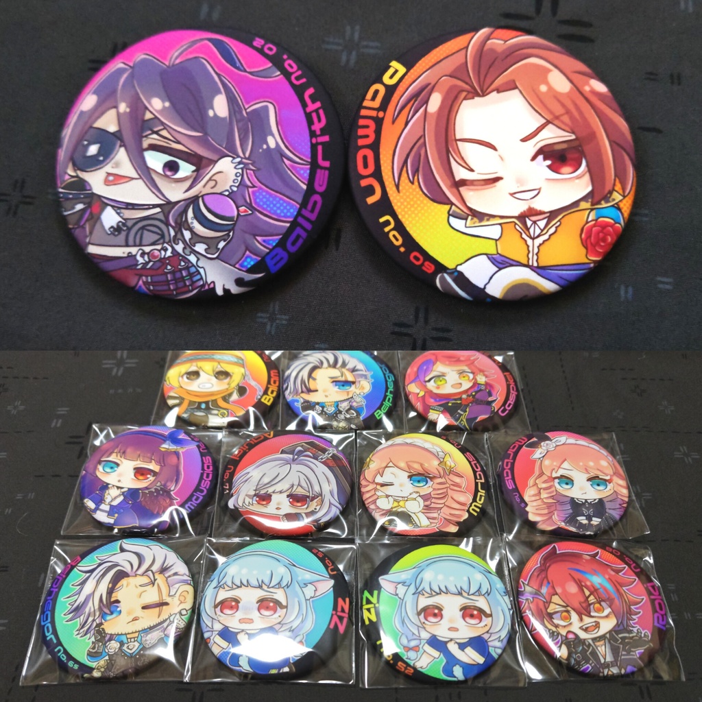 メギド72マット缶バッジ【57mm】