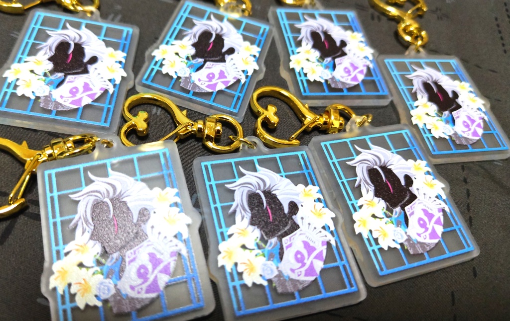 メギド72 ベルフェゴール シルエットマットアクリルキーホルダー【4cm】