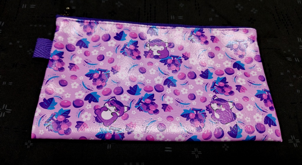 🆕フォゼ尾ちゃん×くだものシリーズ🍇【平ポーチ】