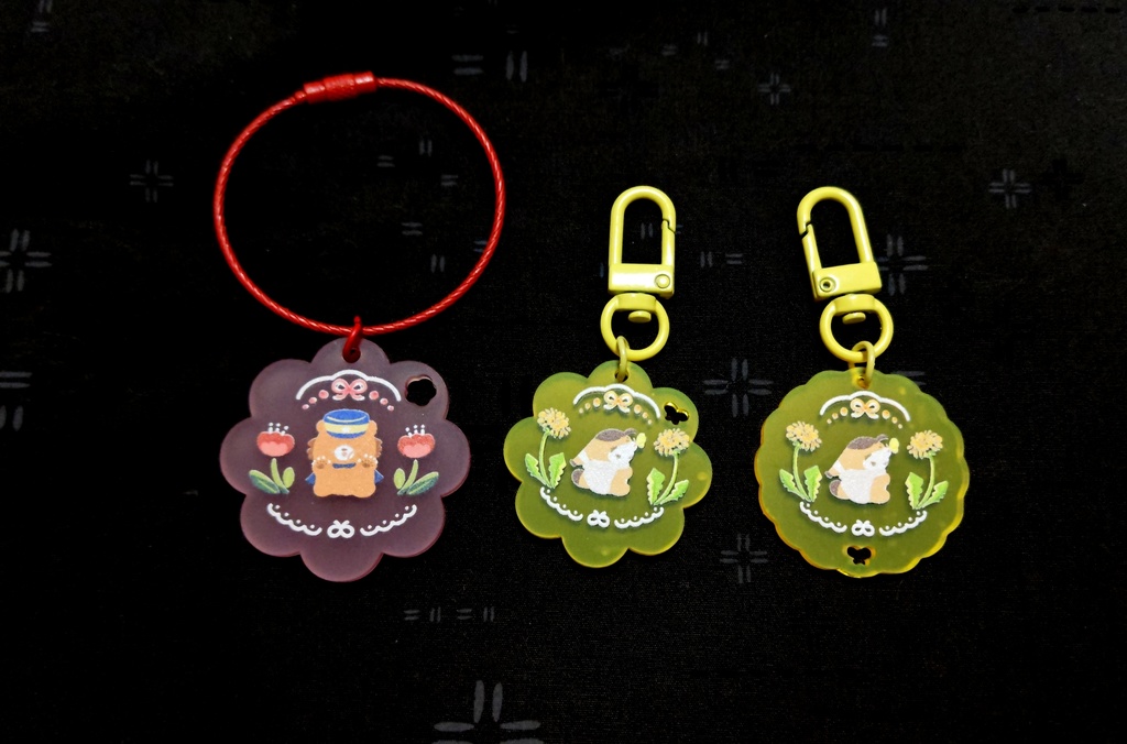 🆕フォゼ×お花シリーズ🌼4cmマットアクリルキーホルダー