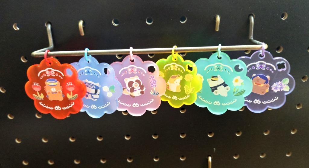 🆕フォゼ×お花シリーズ🌼4cmマットアクリルキーホルダー