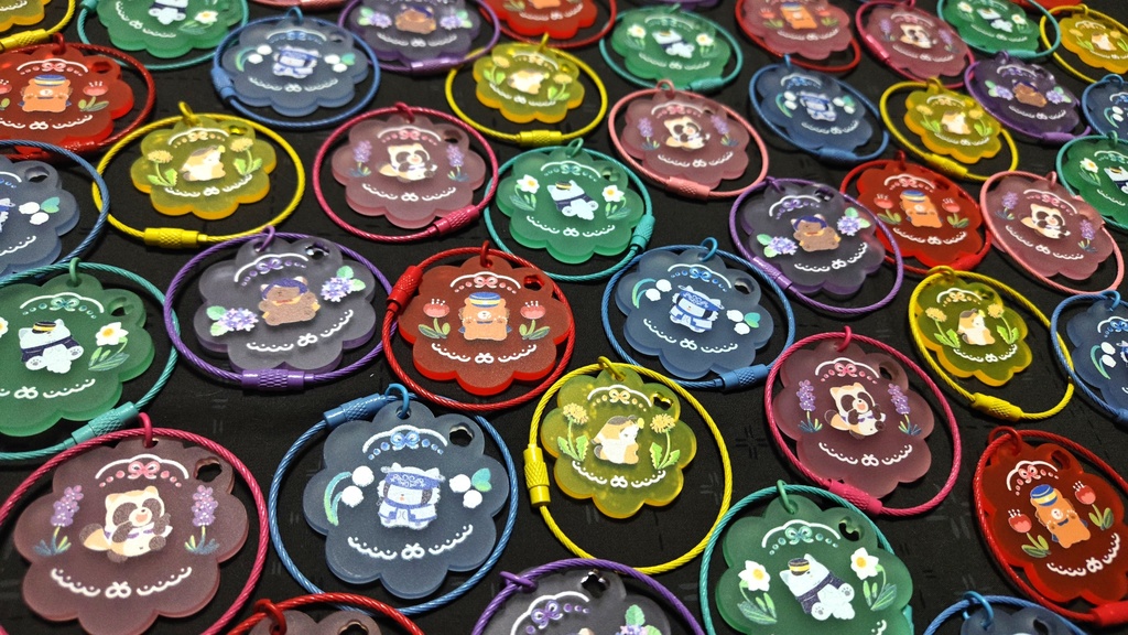 🆕フォゼ×お花シリーズ🌼4cmマットアクリルキーホルダー