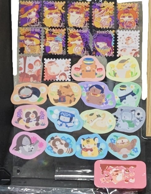 フォゼ尾ちゃん🐈️💝🍫🌼ミニ缶付きシールセット