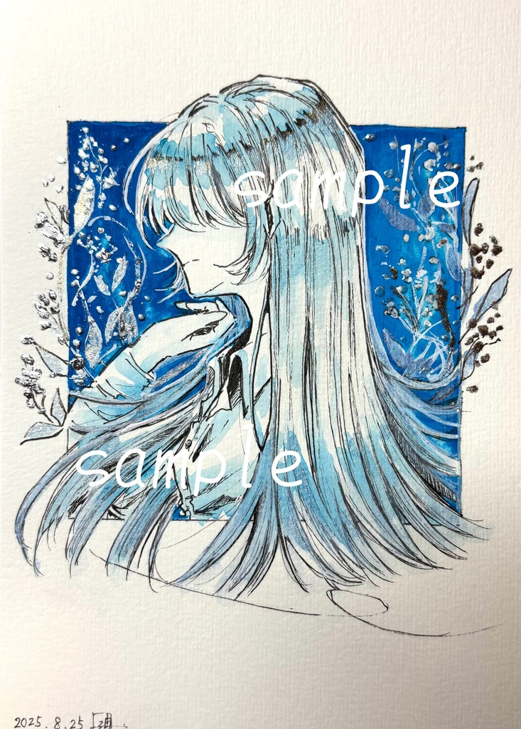【原画】霞（ポストカードサイズ）