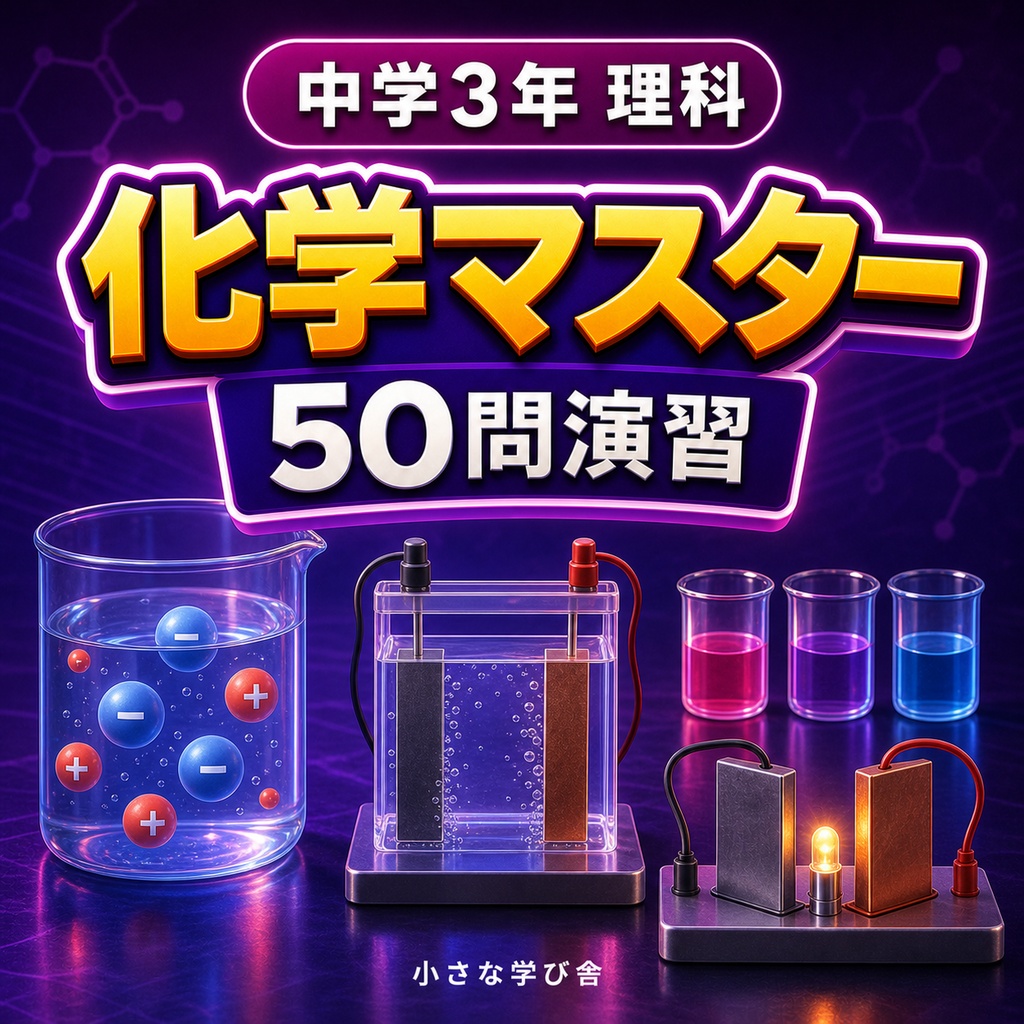 中学3年理科・化学マスター50問演習~ゲームで学ぶ化学基礎確認クイズ~