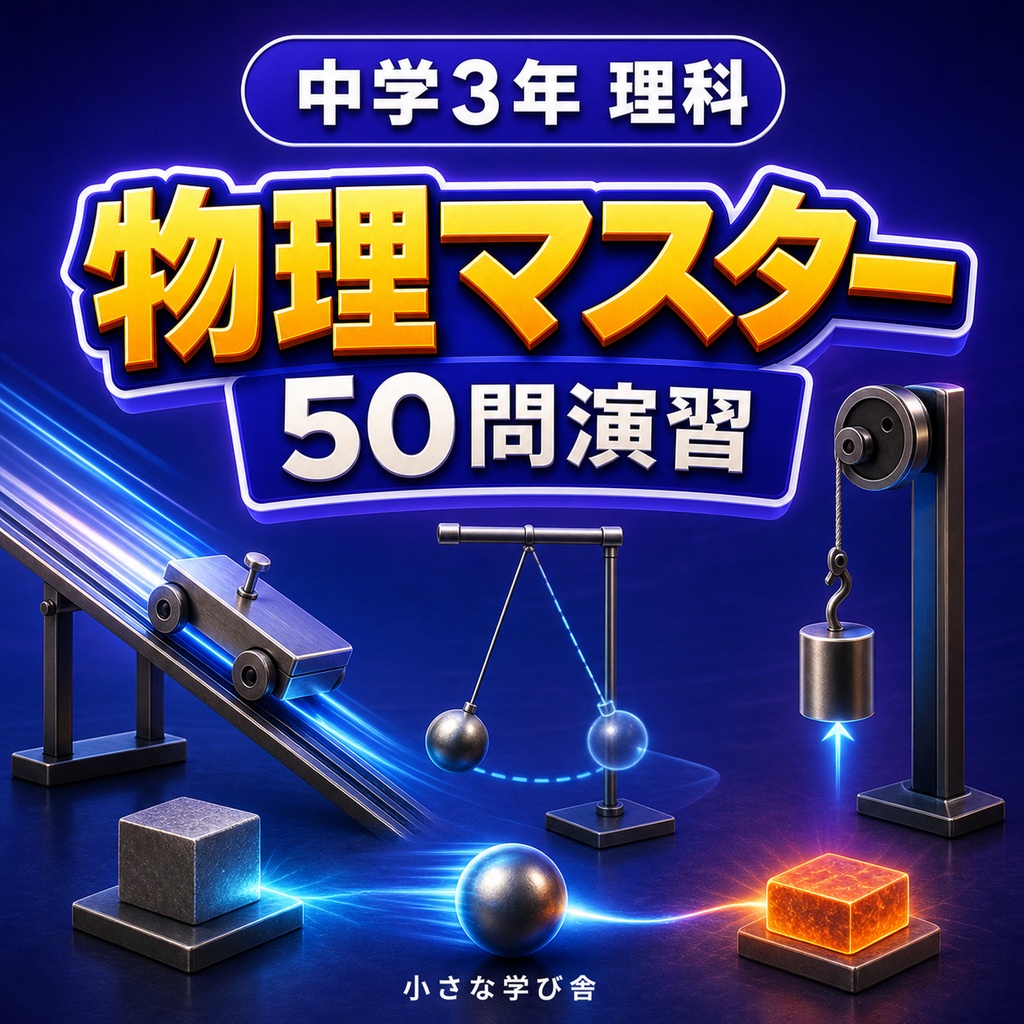 中学3年理科・物理マスター50問演習~ゲームで学ぶ物理基礎確認クイズ~