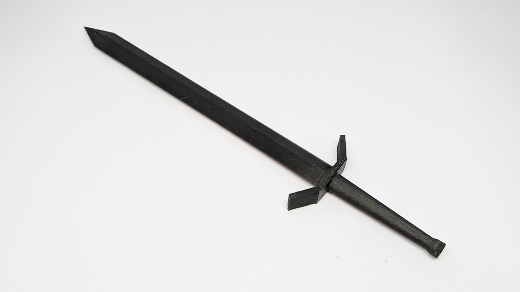 普通の剣・約17cm【3Dプリントデータ】