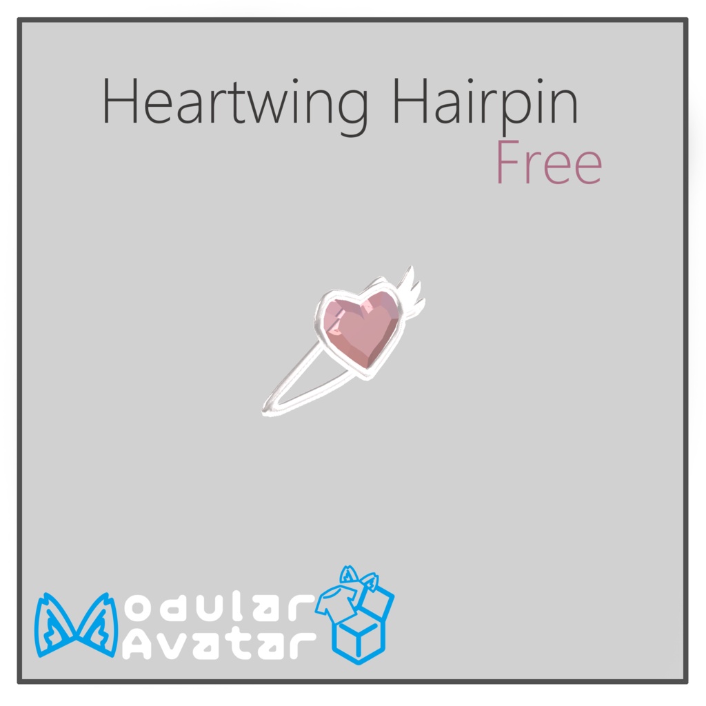 [Free] Heartwing Hairpin / ハートウィング ヘアピン