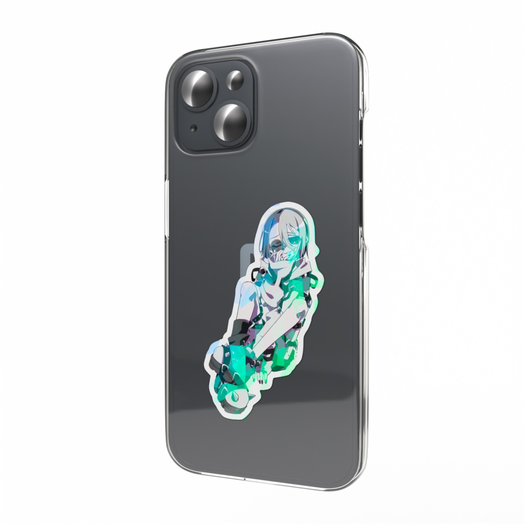 ホログラムスマホステッカー【アザミ】