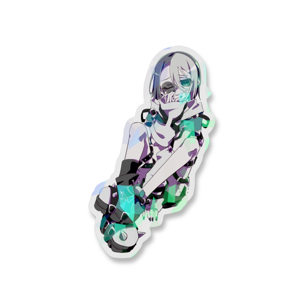 ホログラムスマホステッカー【アザミ】