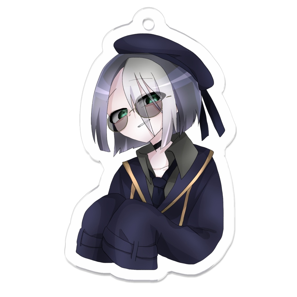 アクリルキーホルダー【アザミ】