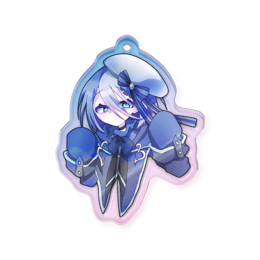 オーロラアクリルキーホルダー【アザミ】