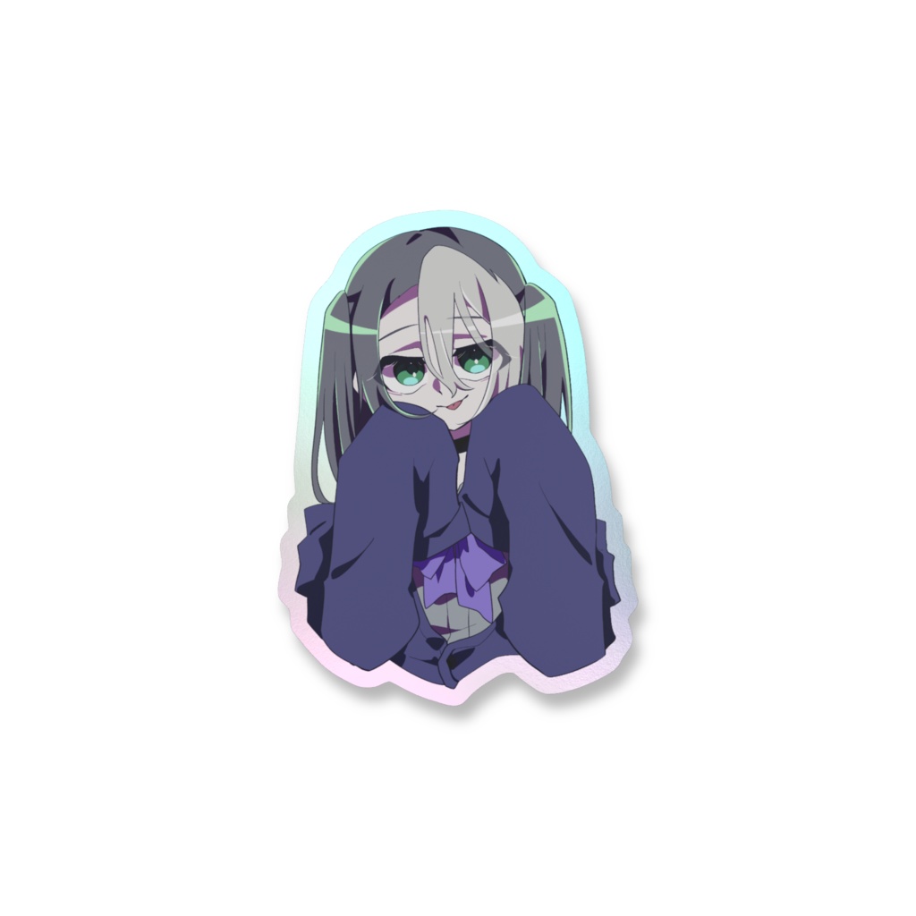 オーロラスマホステッカー【アザミ】