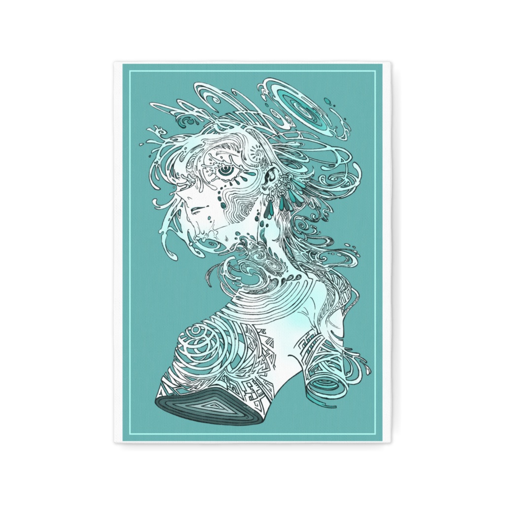 「水神」キャンバス