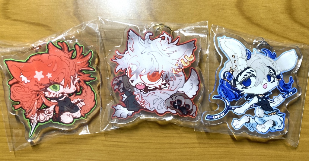 ケモアクタアクリルキーホルダー