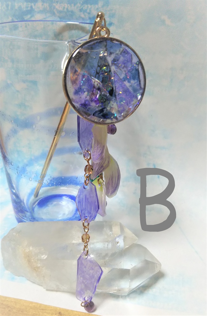 藤色のかんざし