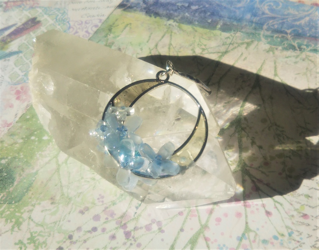 水面に零れた花のポニーフック