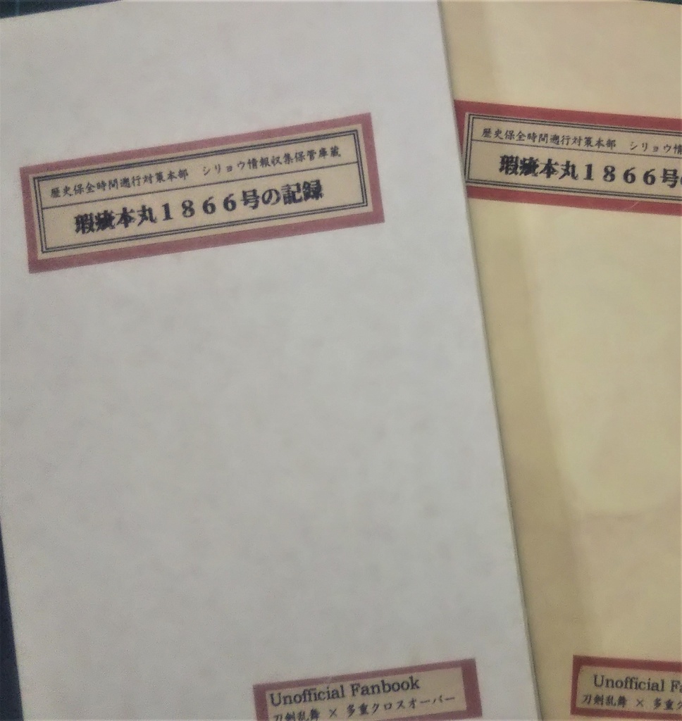 瑕疵本丸1866号の記録