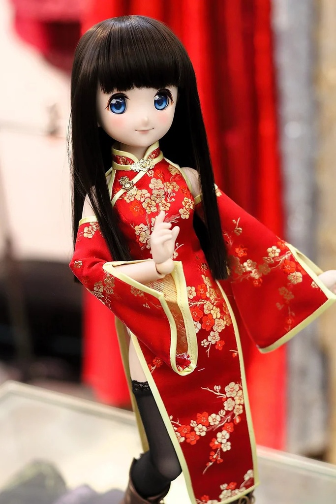 WY347 BJD ドール 衣装 漢服 中華風 国色 8点セット ハンドメイド