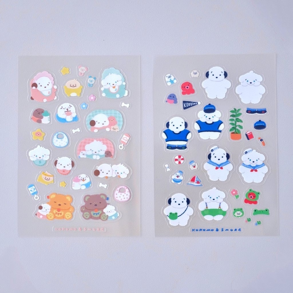 透明ハーフカットシール