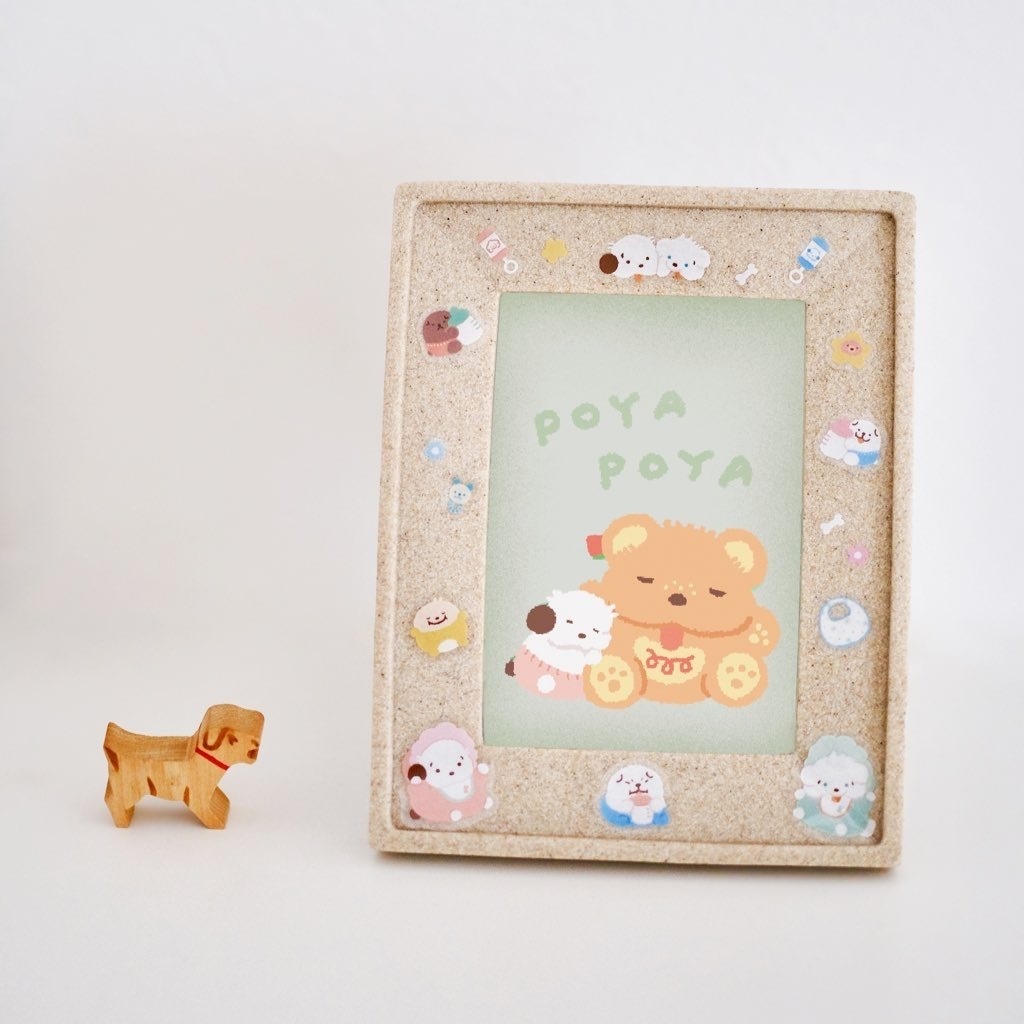 透明ハーフカットシール