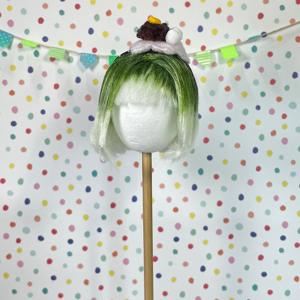 ねんどろいどかすたむへっど用ウィッグ　抹茶クリーム